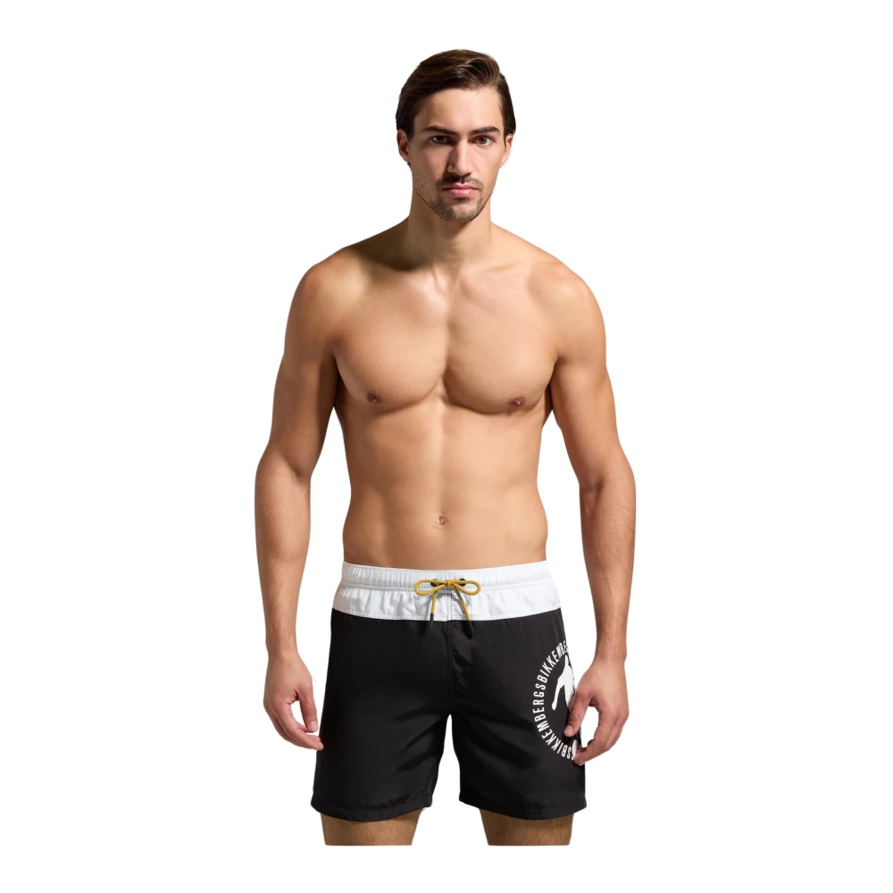 Bikkembergs Heren Boardshorts voor zomerse stijl Black Heren