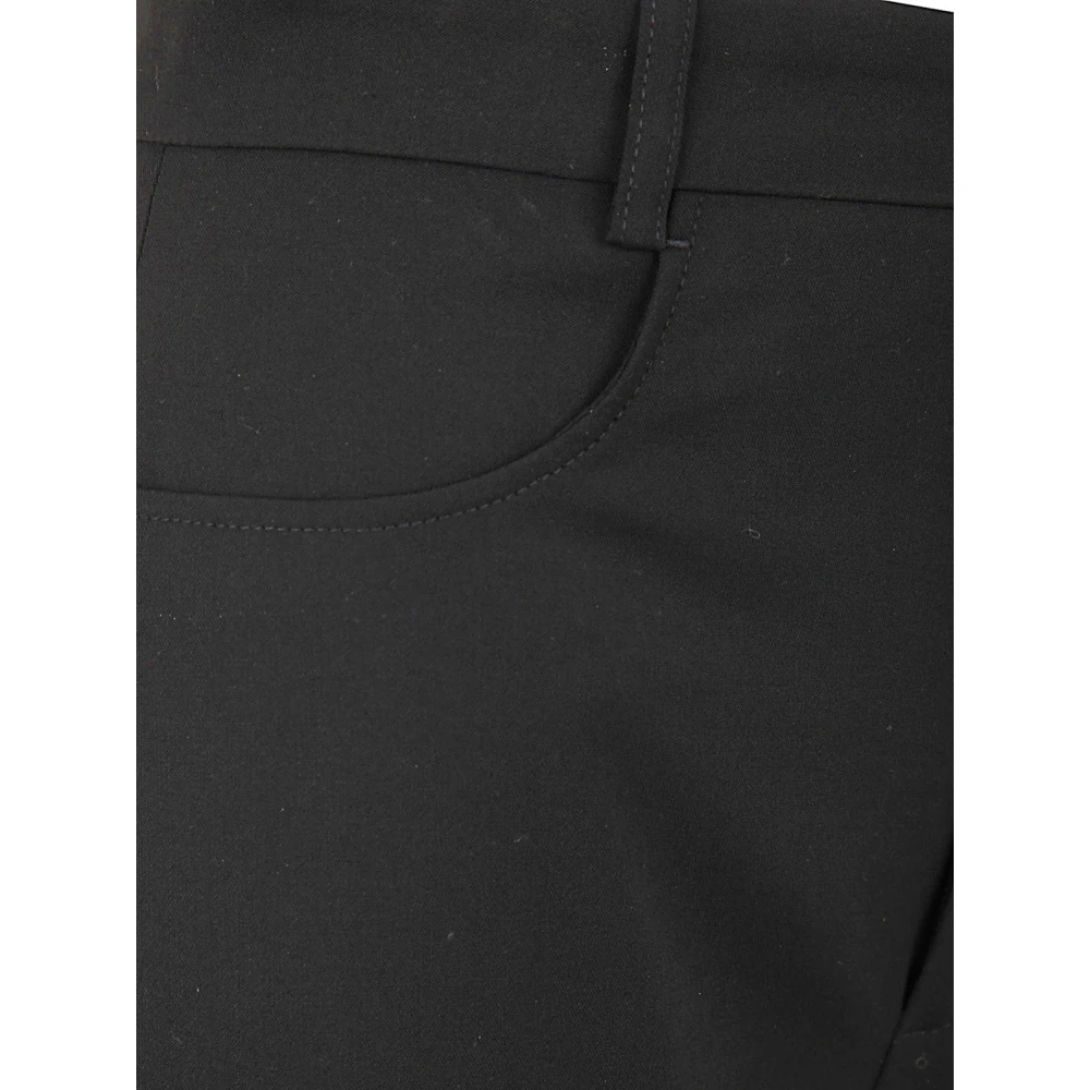 Jacquemus Slim-Fit Straight Broek Black Dames