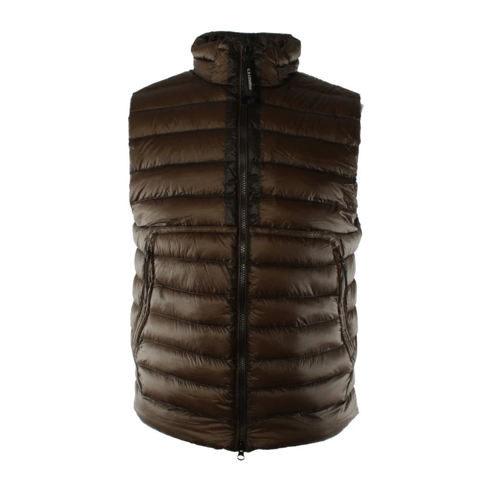 C.p. Company Men's Brown Waistcoats, S, Bodywarmer Shell Art 18Cmve201a
