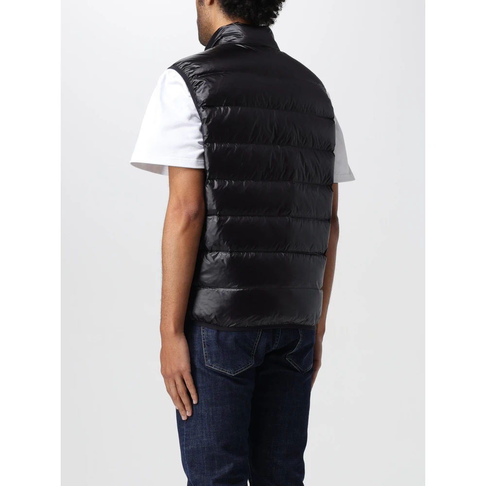 Blauer Gewatteerd Vest Black Heren
