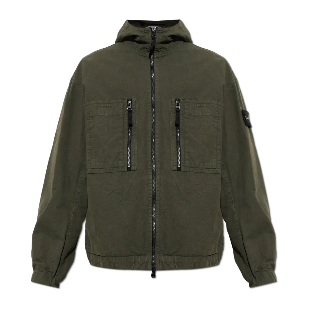 Stone Island Uomo Grigio - Bomber Jacket - Jackets - M - Immagine 3