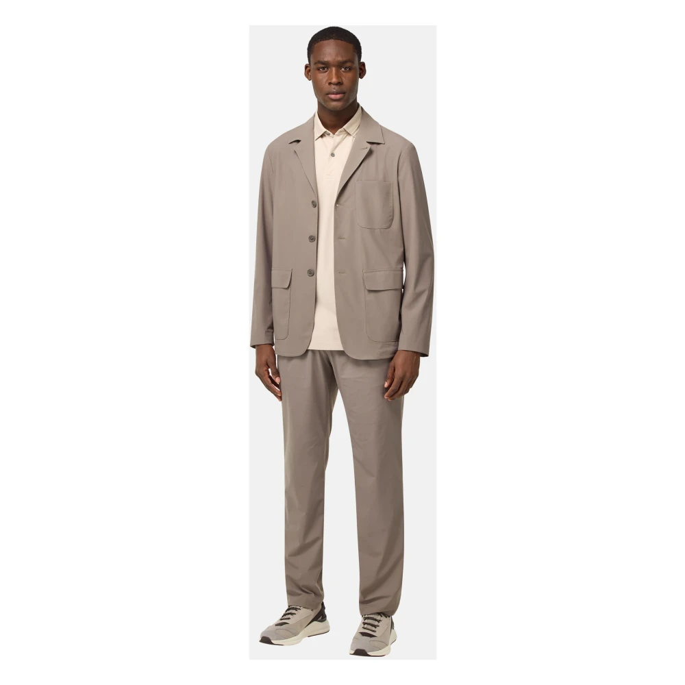 Boggi Milano B-Tech Stretch Nylon Jack Brown Heren