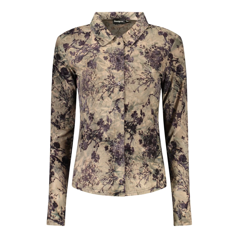 Desigual Women's Beige Long Sleeve Shirt - Image 4