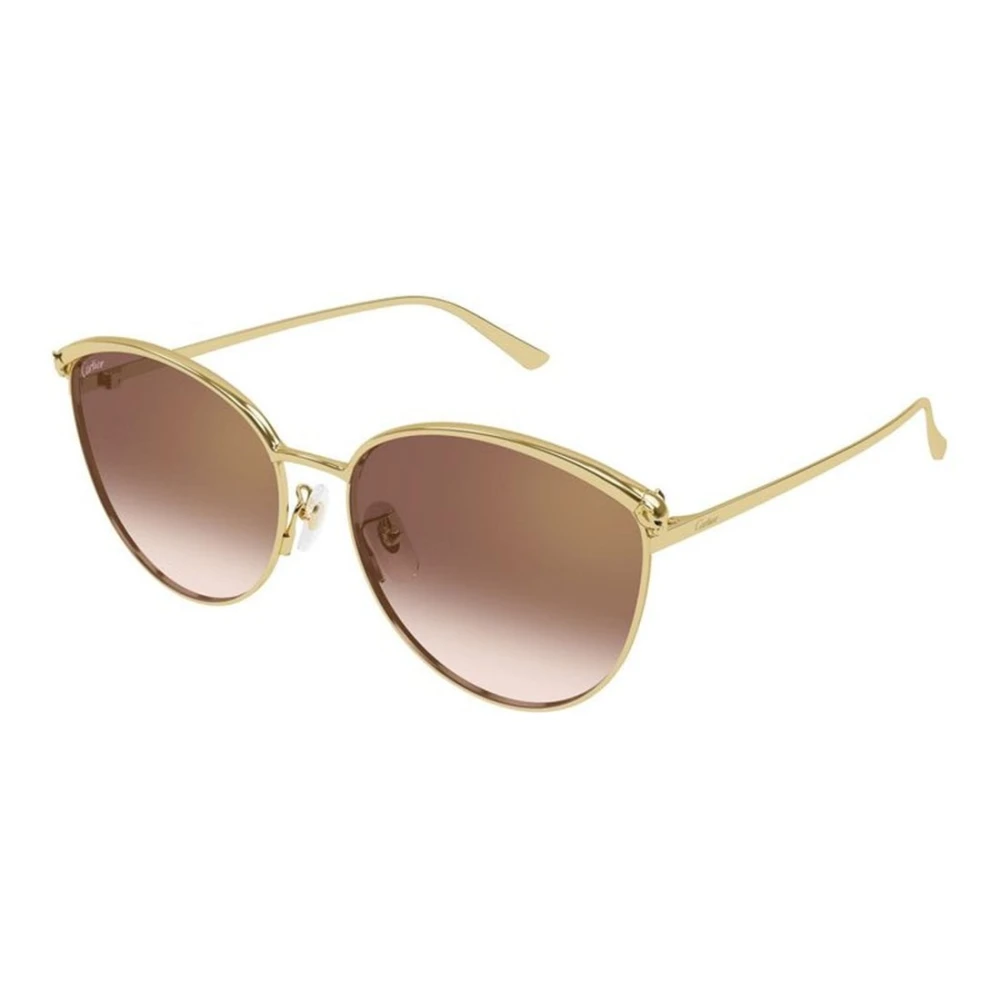 Cartier Women's Yellow Sunglasses, 61 Mm, Panthère Classic Cat Eye Sunglasses