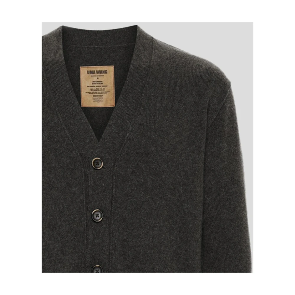 UMA Wang Kasjmier Over Cardigan Gray Heren