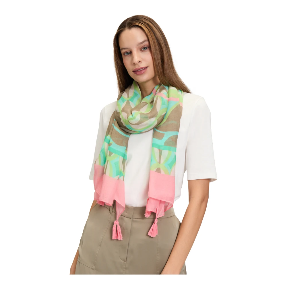 Betty Barclay Paisley Kwast Zomer Sjaal Multicolor Dames