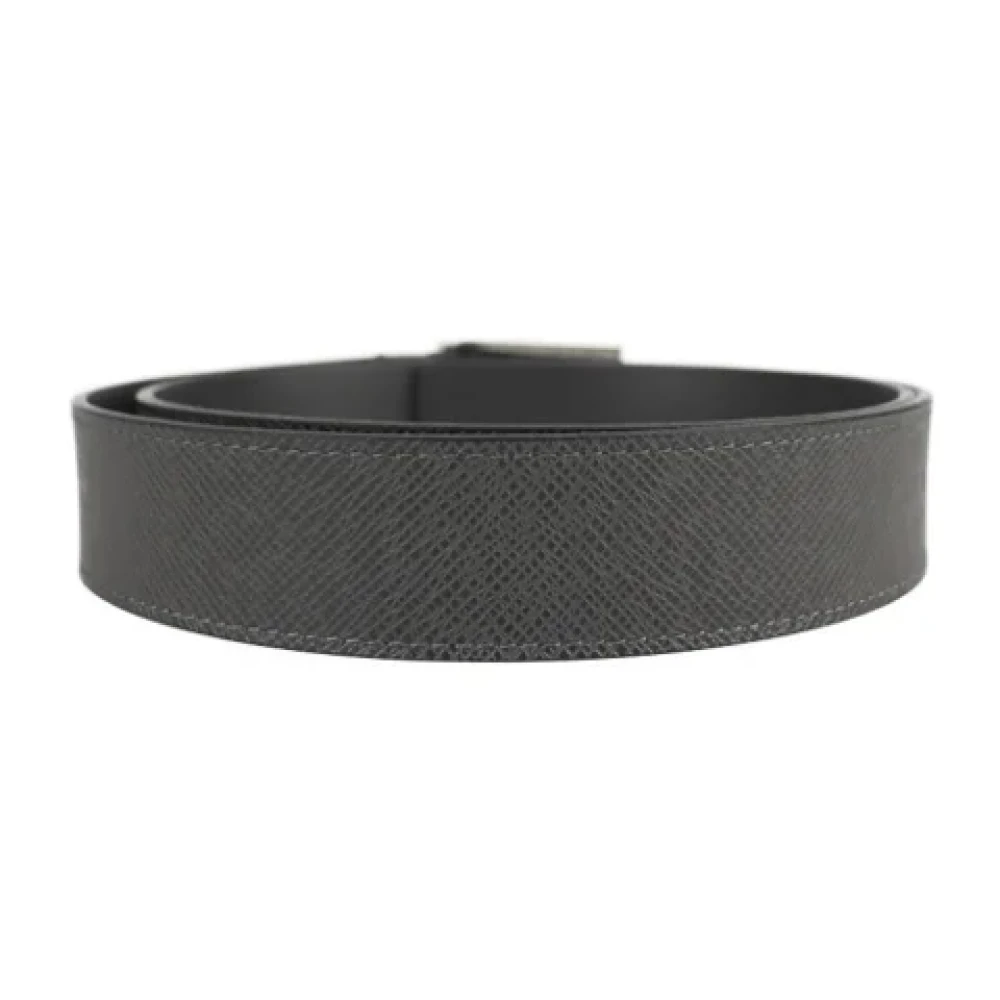 Louis Vuitton Vintage Pre-owned Leather belts Black Heren