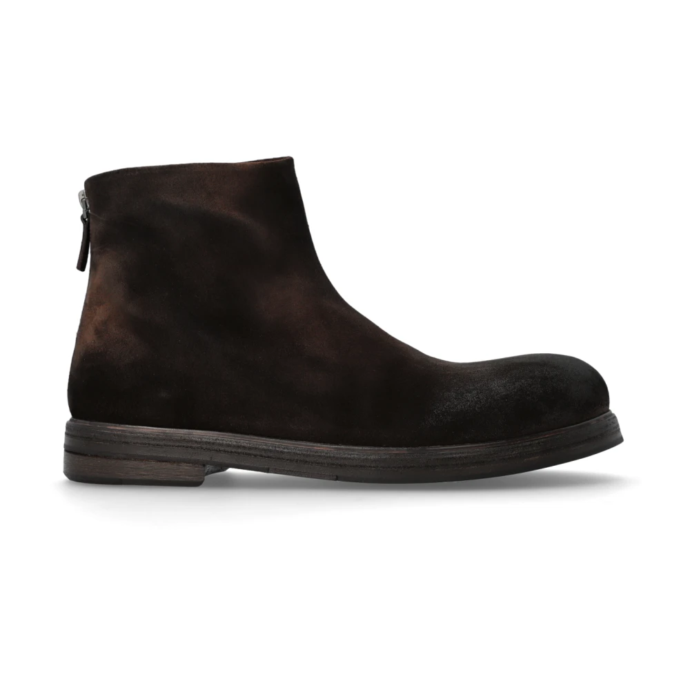 Marsell Mannelijk Bruin Schoenen Heren, 45 Eu, Suède, Suède Enkellaarzen