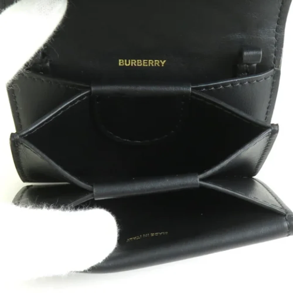 Burberry Vintage Pre-owned Leather wallets Black Dames