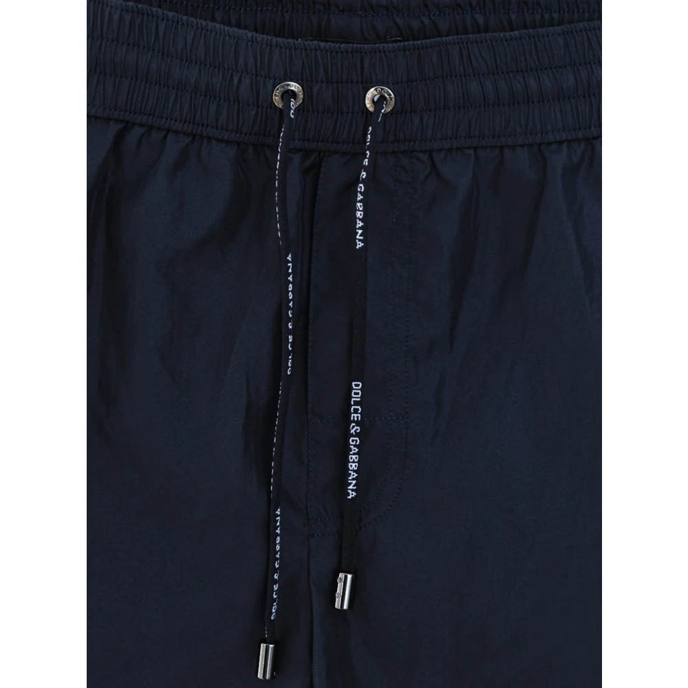 Dolce & Gabbana Geborduurd Logo Kostuum Blue Heren