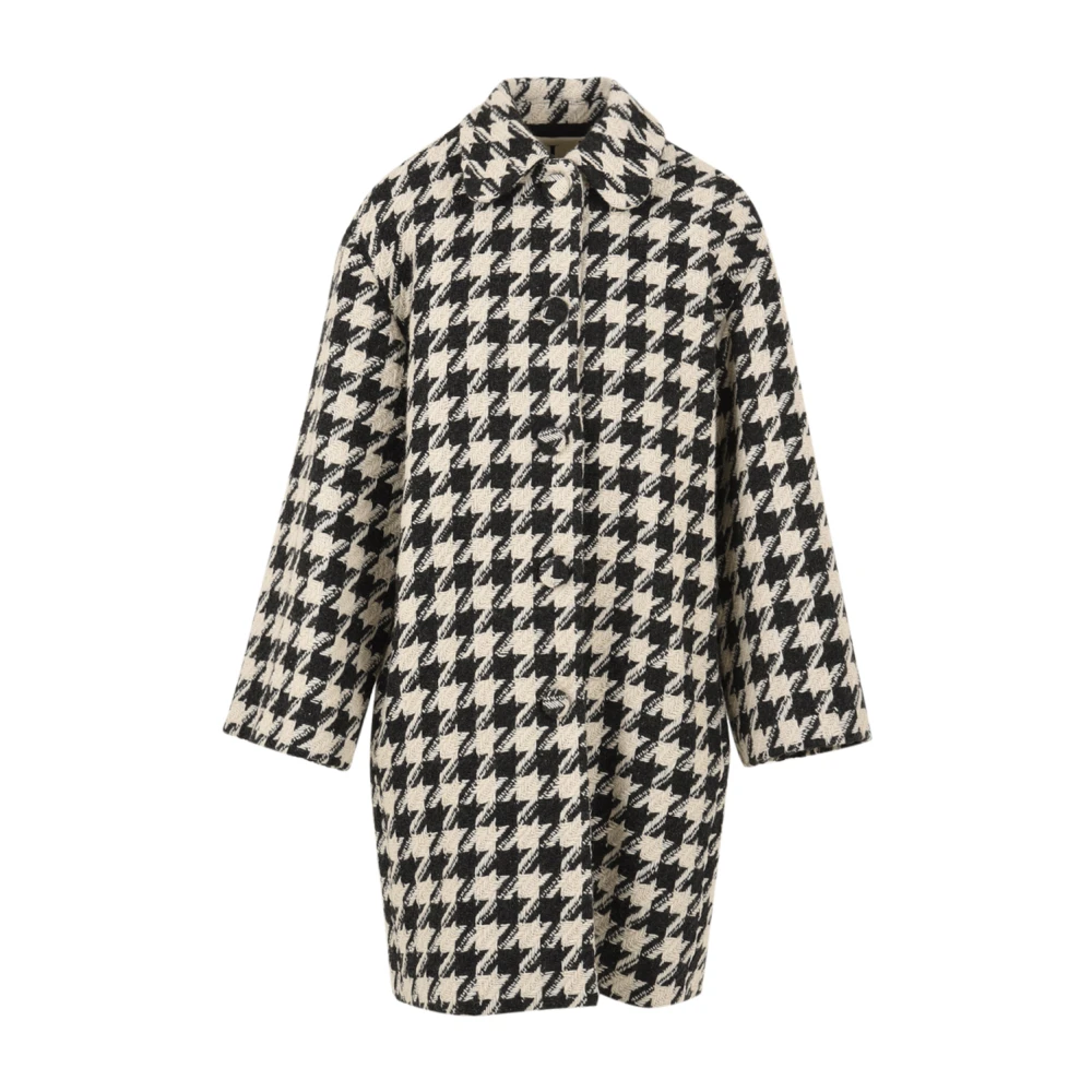 L'autre Chose Women's Gray Grey/Beige Coat For - Single-Breasted Coats - S - Coats