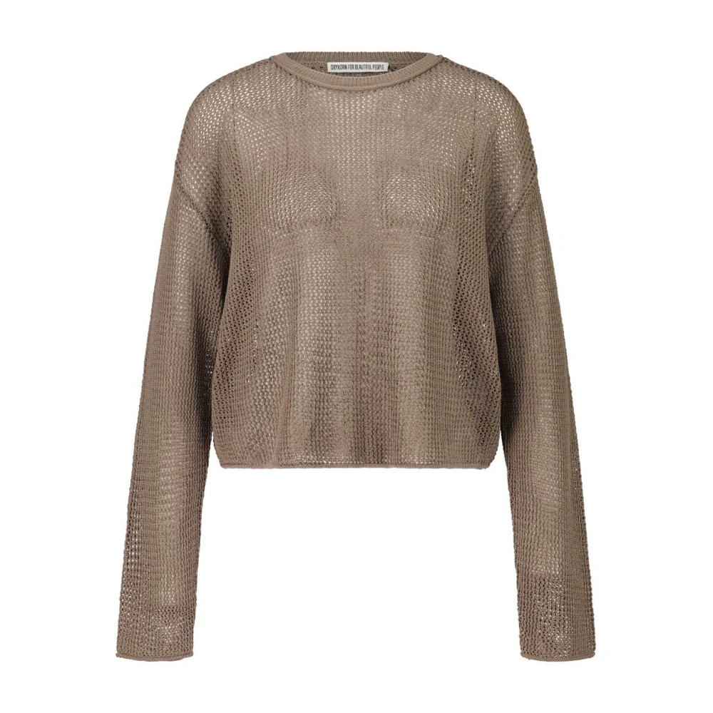 Drykorn Zomer Cropped Pullover Imeny Brown Dames