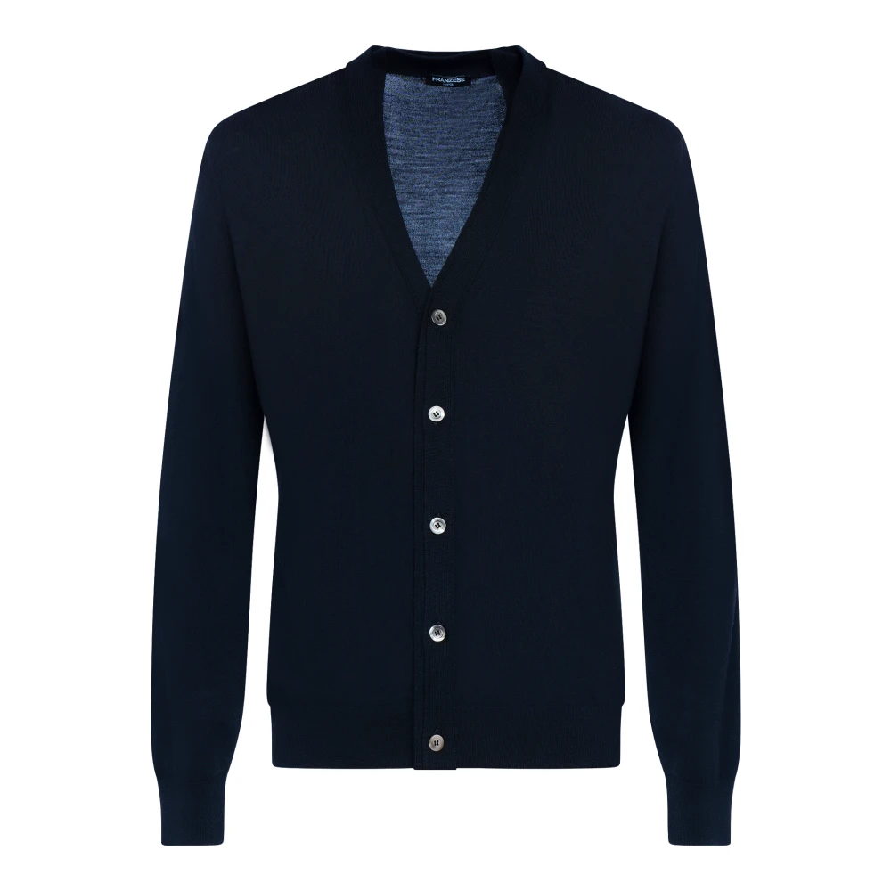 Franzese Collection Men's Blue Cardigans, 4XL, Stefano De Martino Cardigan