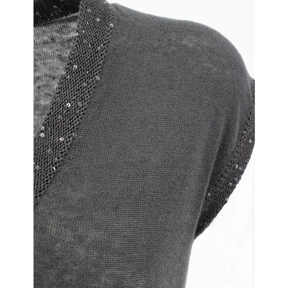 Le Tricot Perugia Maxi Jurk Gray Dames