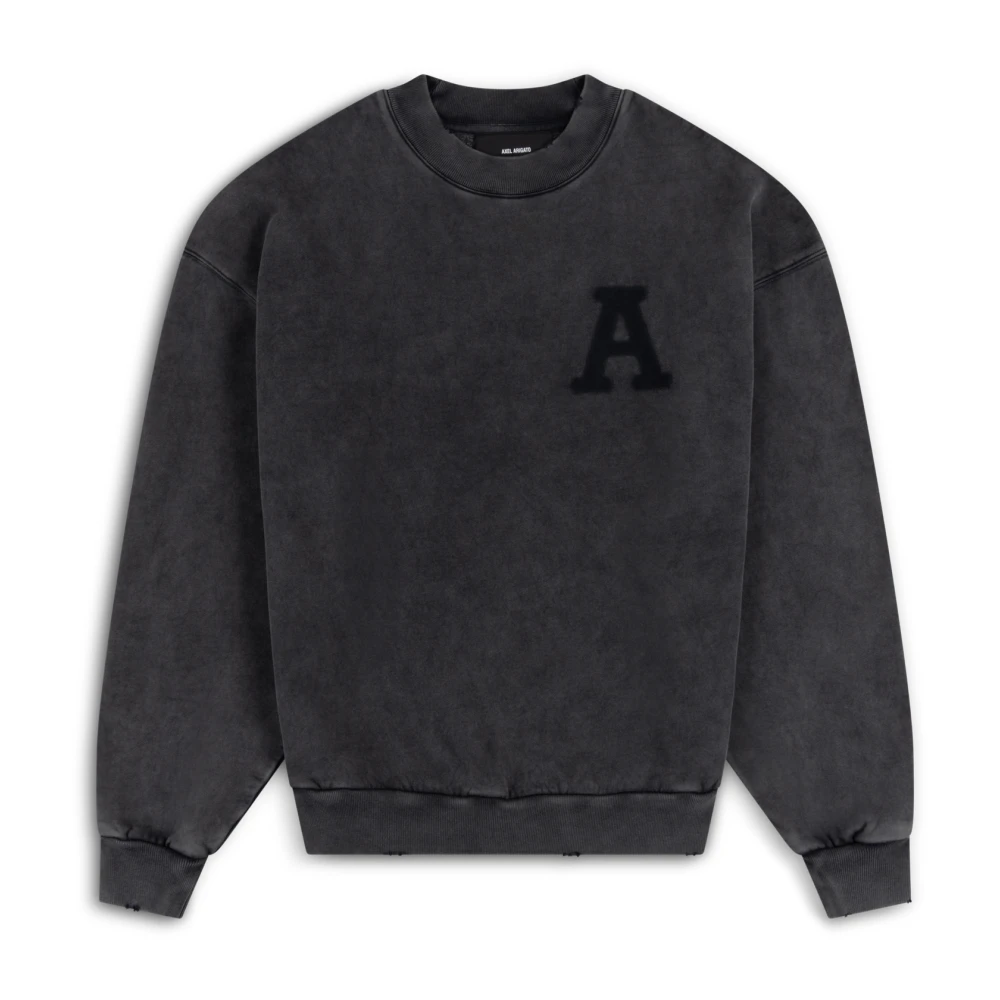 Axel Arigato State Gewassen Sweatshirt Black Heren