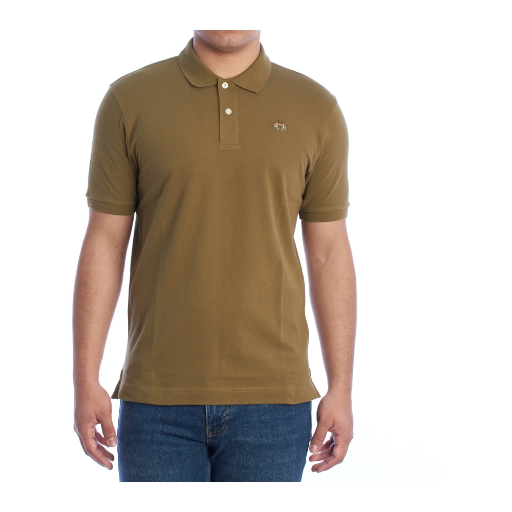 La Martina Men's Green Polo Shirts, S, Short Sleeve Polo Shirt