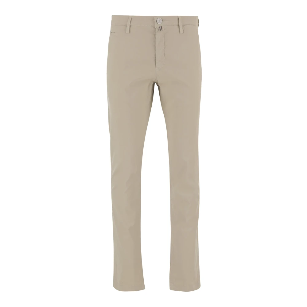 Jacob Cohën Homme Beige - Pantalon En Mélange De Coton Stretch - Pantalons - Taille: W33