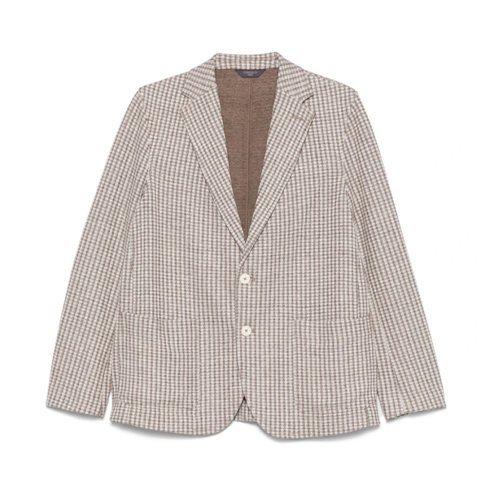 Circolo 1901 Men's Beige Blazer With Button Fastening - Blazers - Xl - Jackets
