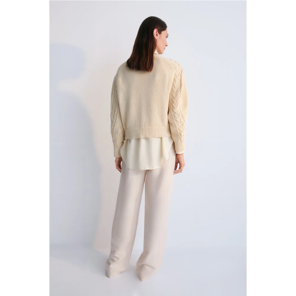 The New Society Quios Woman Jumper Macadamia Beige Dames