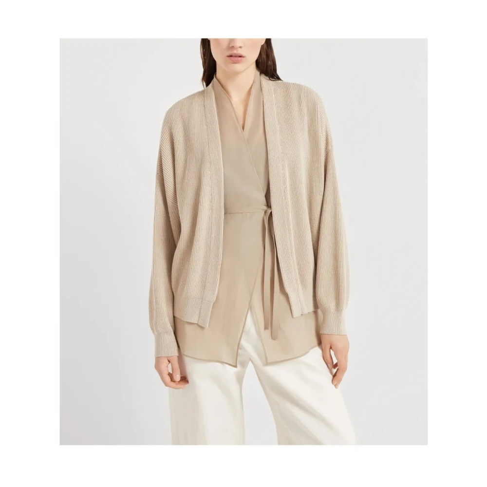 BRUNELLO CUCINELLI Luxe Biscuit Gebreide Kleding Ss25 Beige Dames