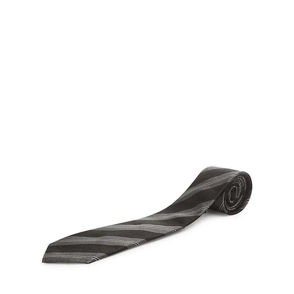 Tagliatore Gestreepte Zijden Jacquard Diamantpunt Stropdas Multicolor Heren