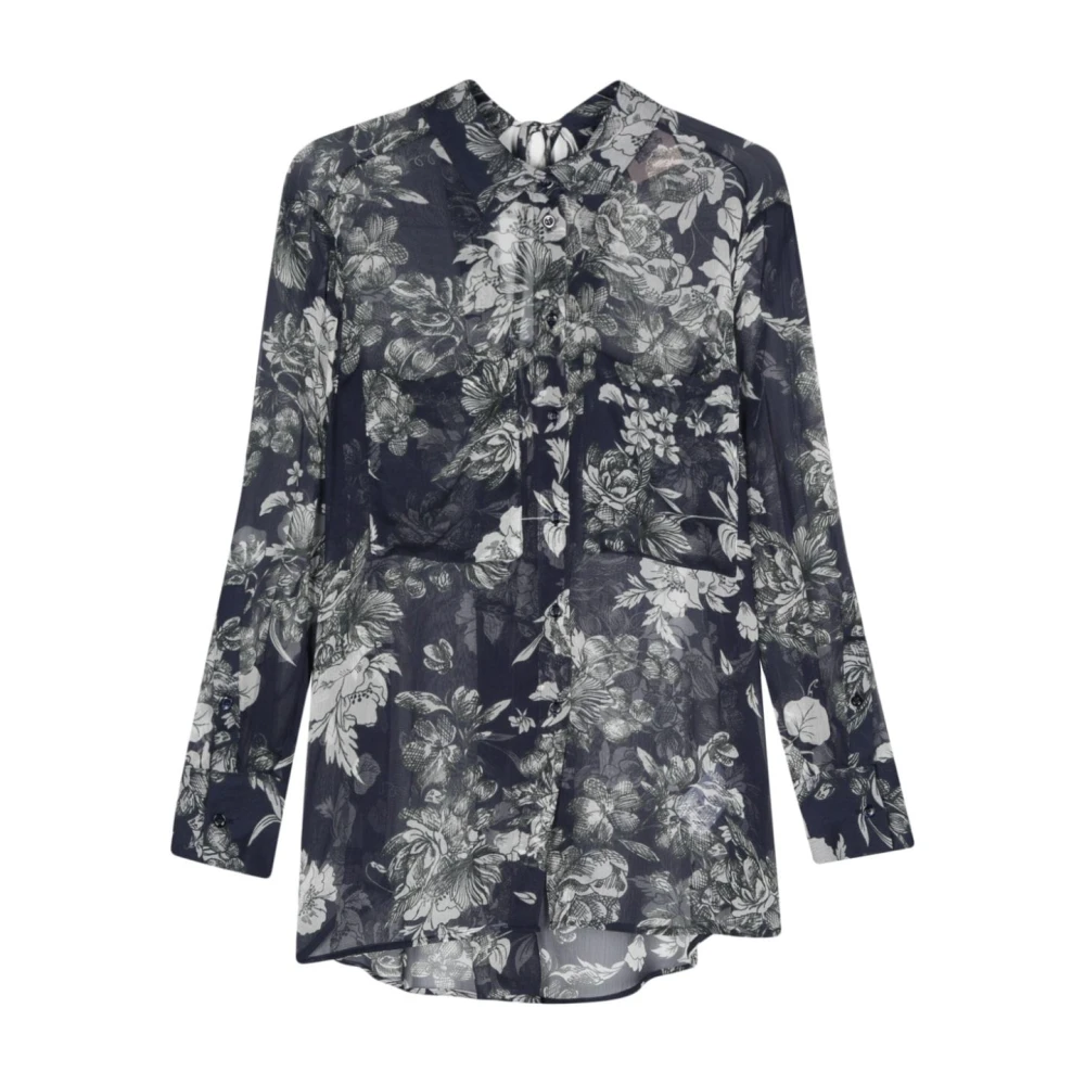 Semicouture Shirts Blue Dames