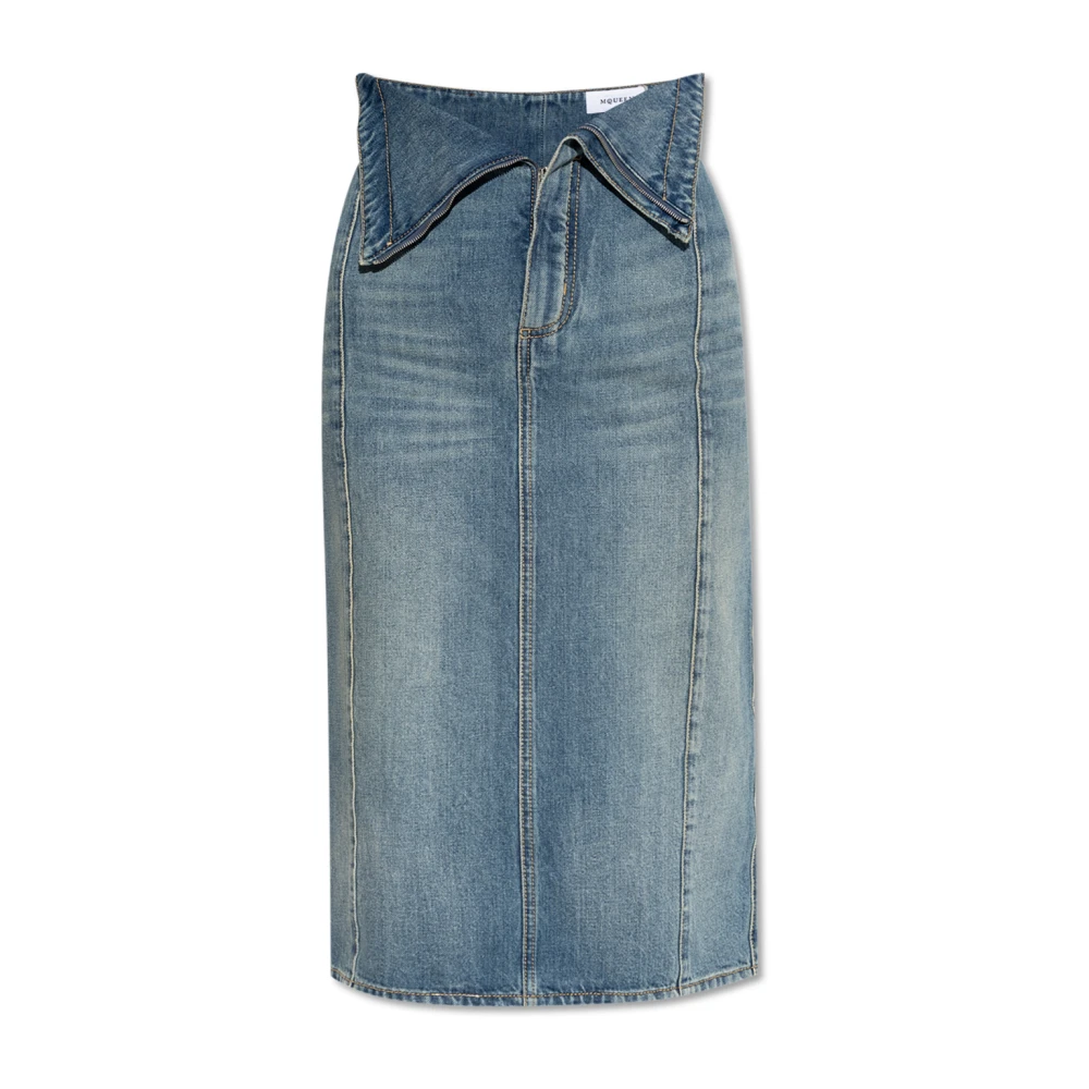 Alexander mcqueen Denim rok Blue Dames