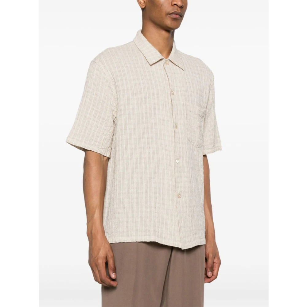 Our Legacy Short Sleeve Shirts Beige Heren