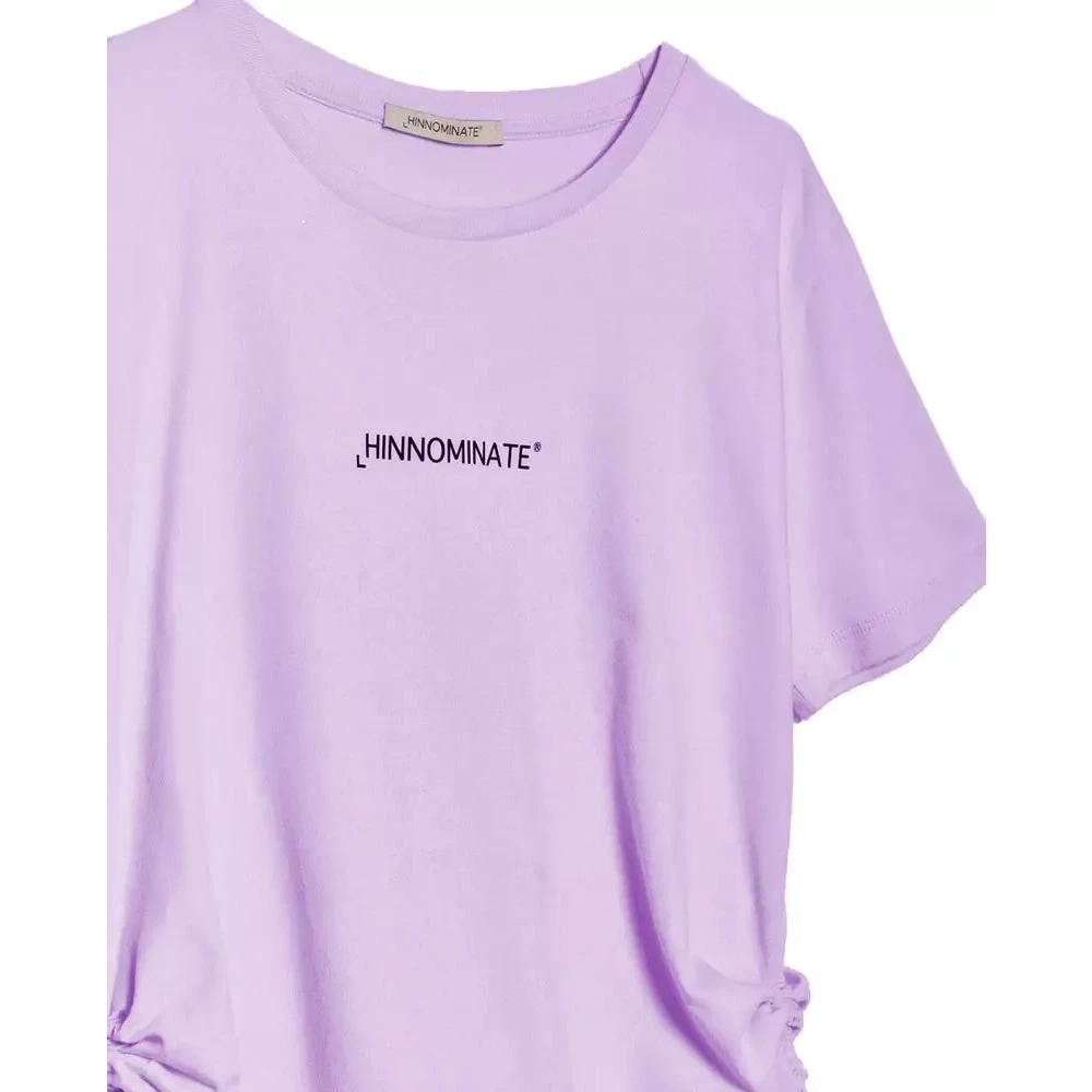 Hinnominate Purple Cotton Tops T-Shirt Purple Dames