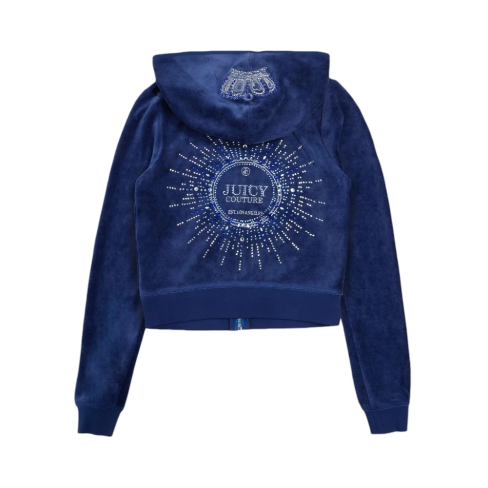 Juicy Couture Stijlvolle hoodie voor vrouwen Blue Dames