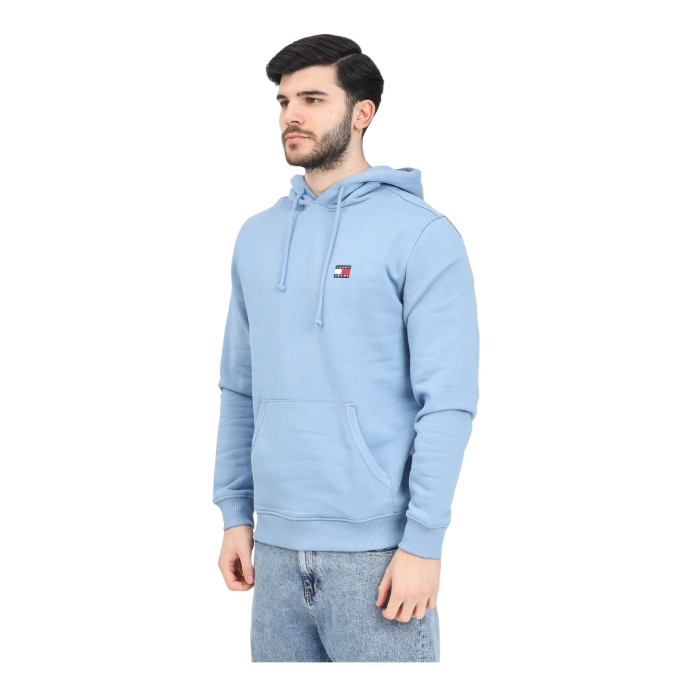 Tommy Jeans Blauwe hoodie met drop-schouders Blue Heren