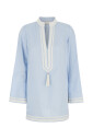 lichtblauwe-zijden-v-hals-kaftan-jurk