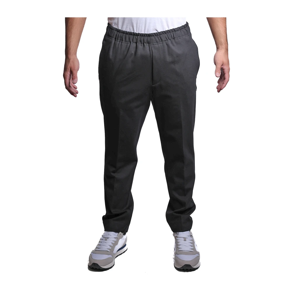Entre amis Zwarte elastische taille broek A258351 1549 Black Heren