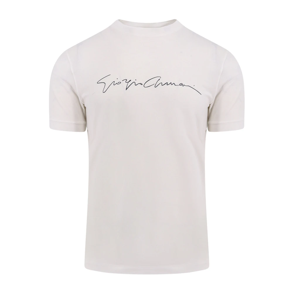 Giorgio Eco-Viscose Crew-Neck T-Shirt White Heren