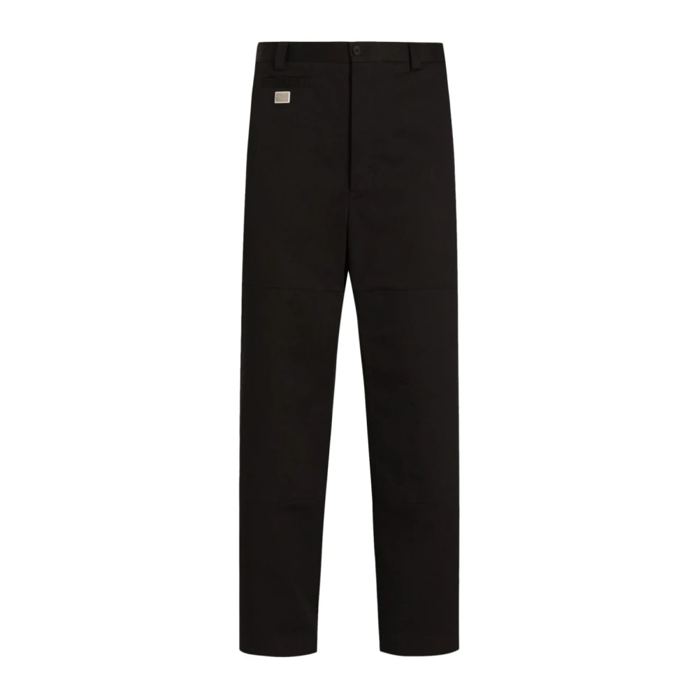 Dolce & Gabbana Zwarte Stijlvolle Broek Black Heren