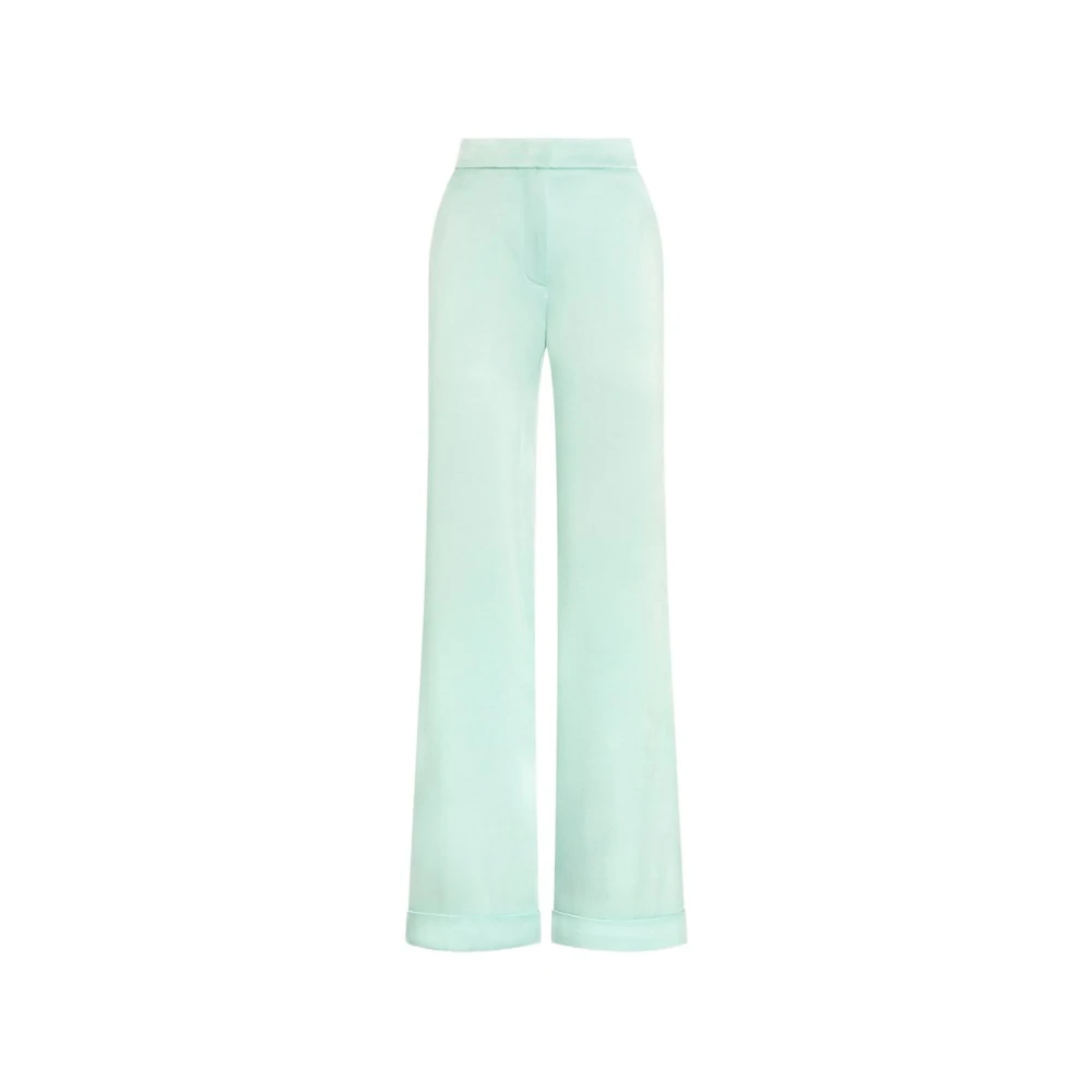 Genny Vrouw Groente Broeken Dames, Groen, Xs, Polyester, Wijde Broek