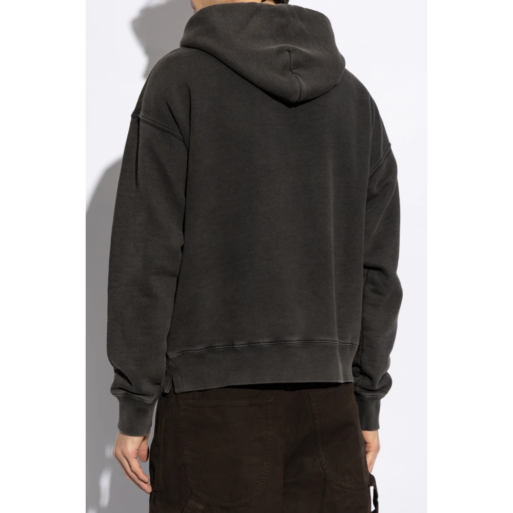 Off White Hoodie Gray Heren