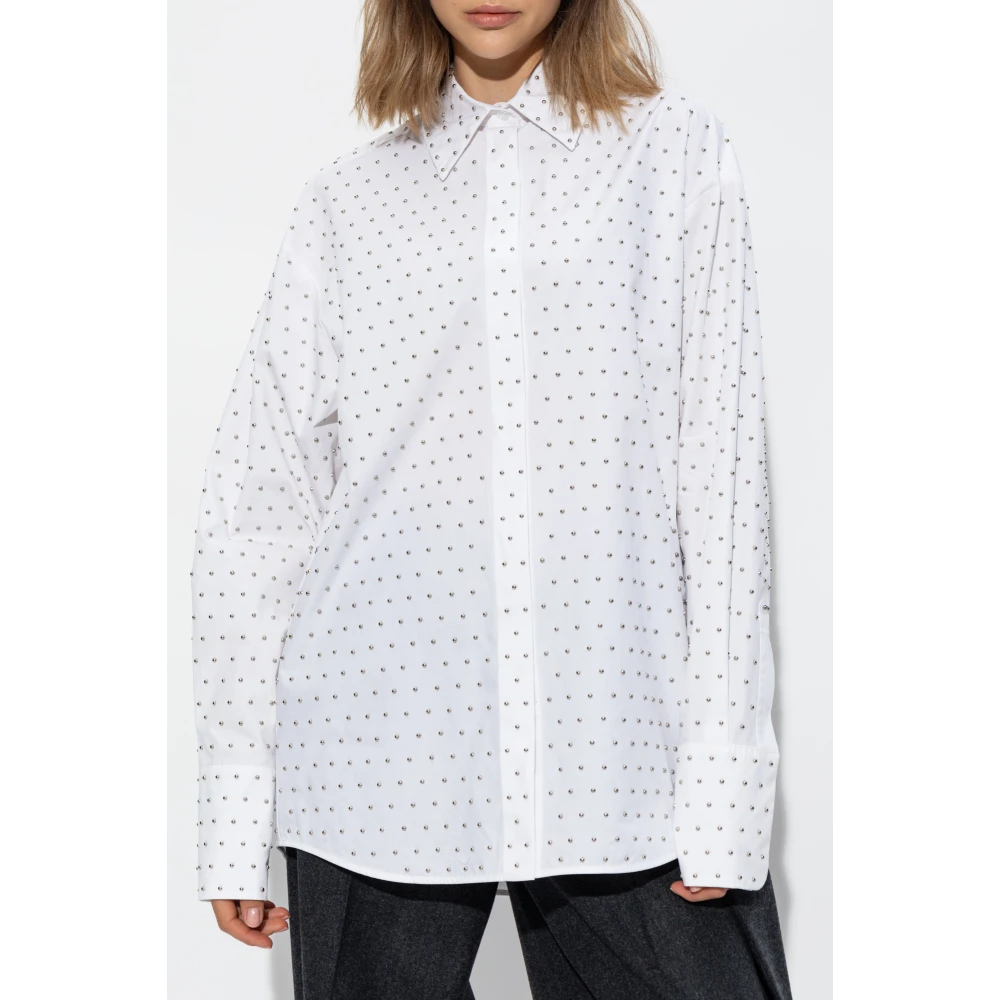 SPORTMAX Shirt met decoratieve afwerking Vicky White Dames