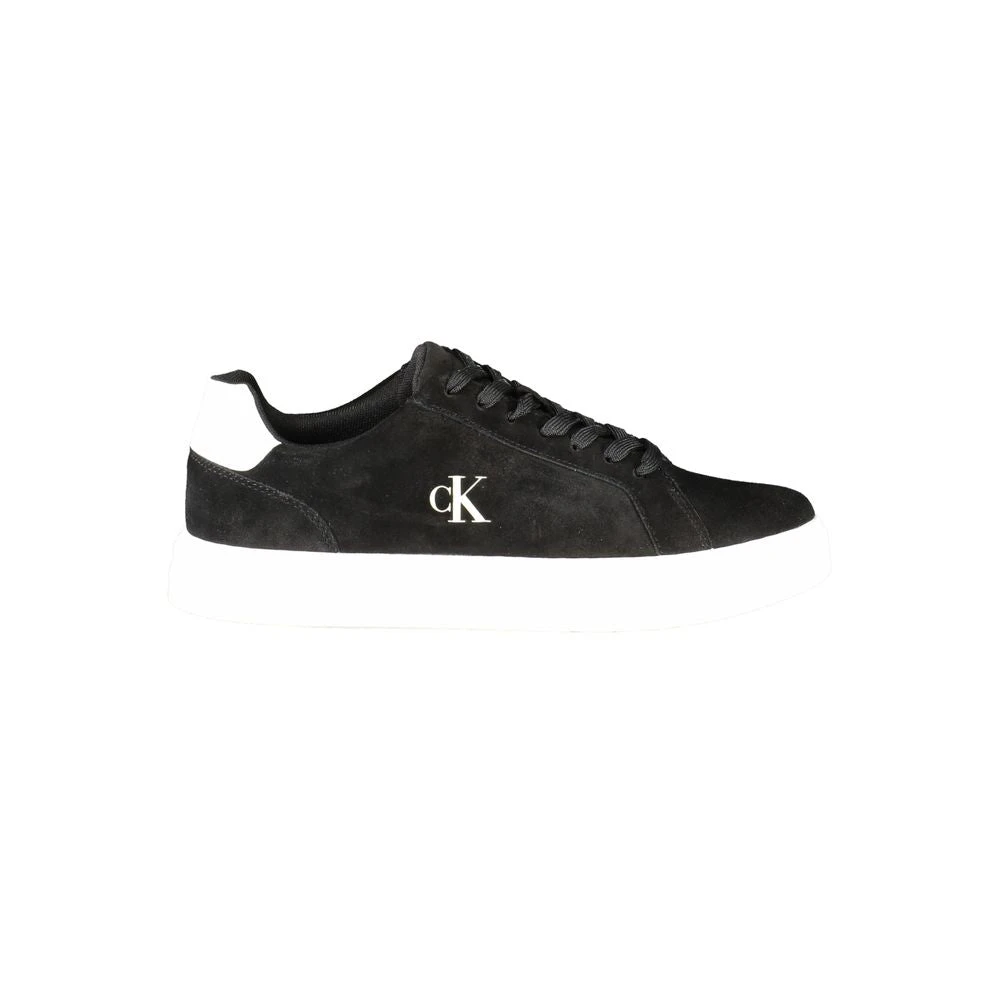 Calvin Klein Men's Black Sneakers, 11 Uk, Leather Sneaker