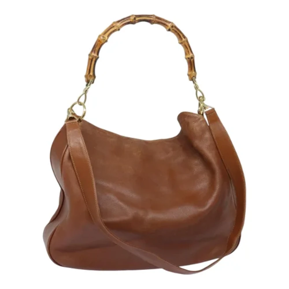 Gucci Vintage Pre-owned Leather gucci-bags Brown Dames
