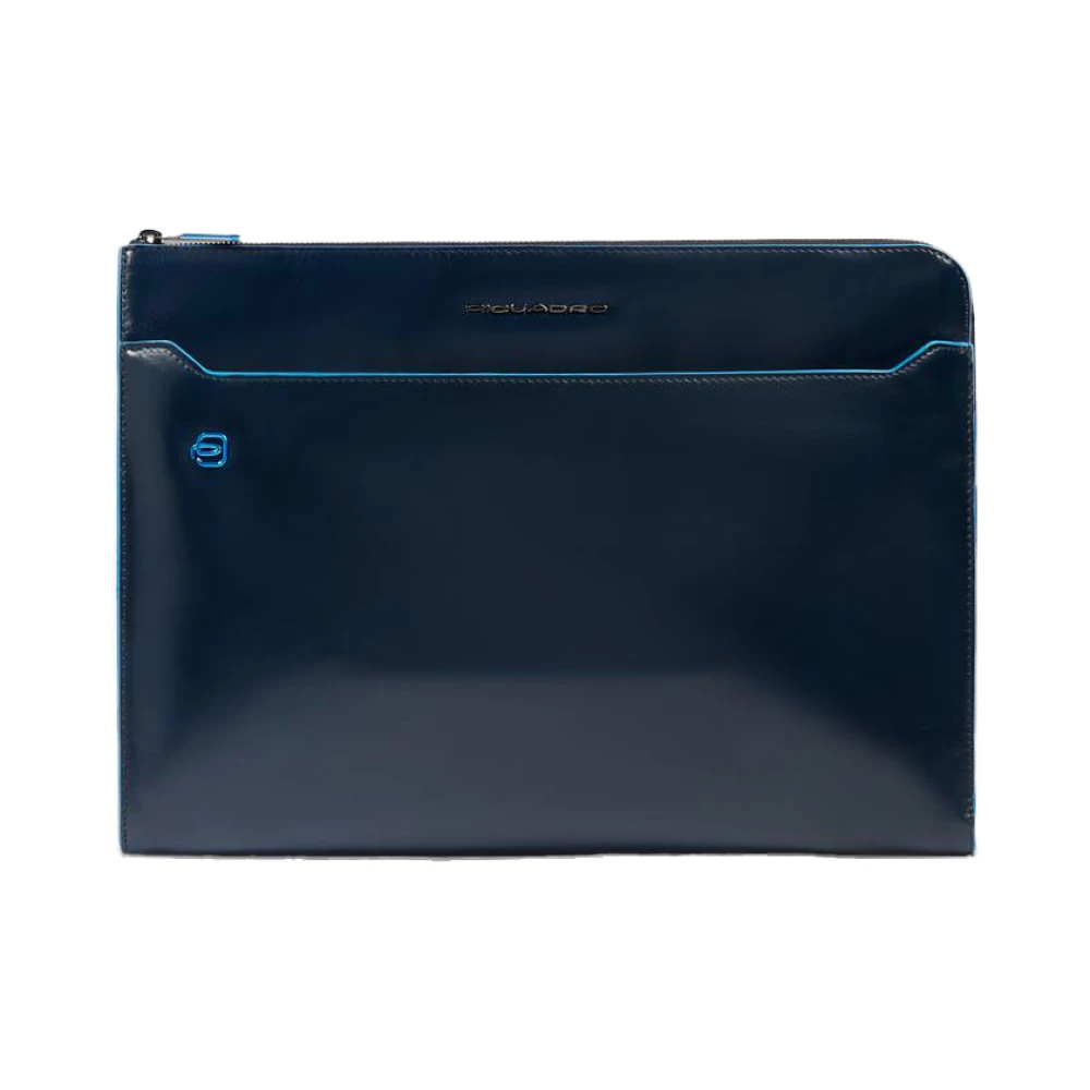 Piquadro Unisex Blauw Laptop Sleeve 13.3 With Stow-Away Handles