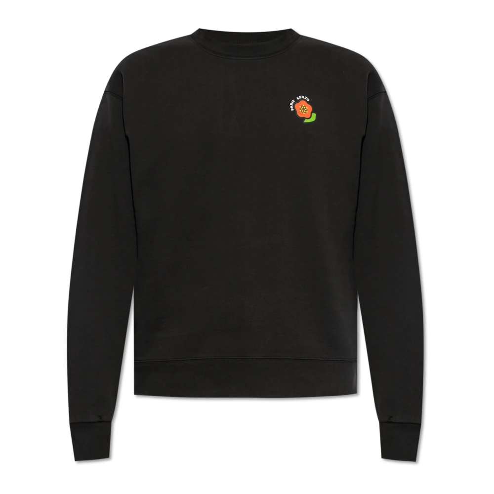 Kenzo Sweatshirt met bedrukt logo Black Heren