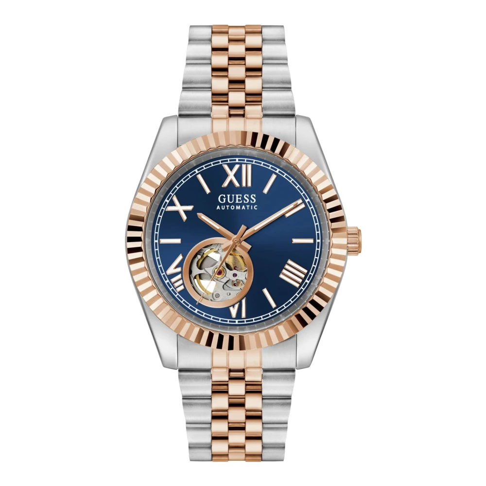 Guess Men's Blue Automatic Watch - Watches - One Size - Accessories