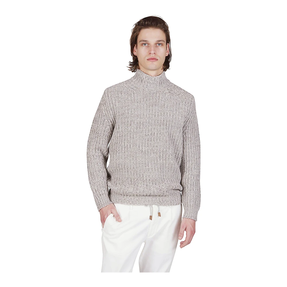 Eleventy Hoge hals wollen trui Gray Heren