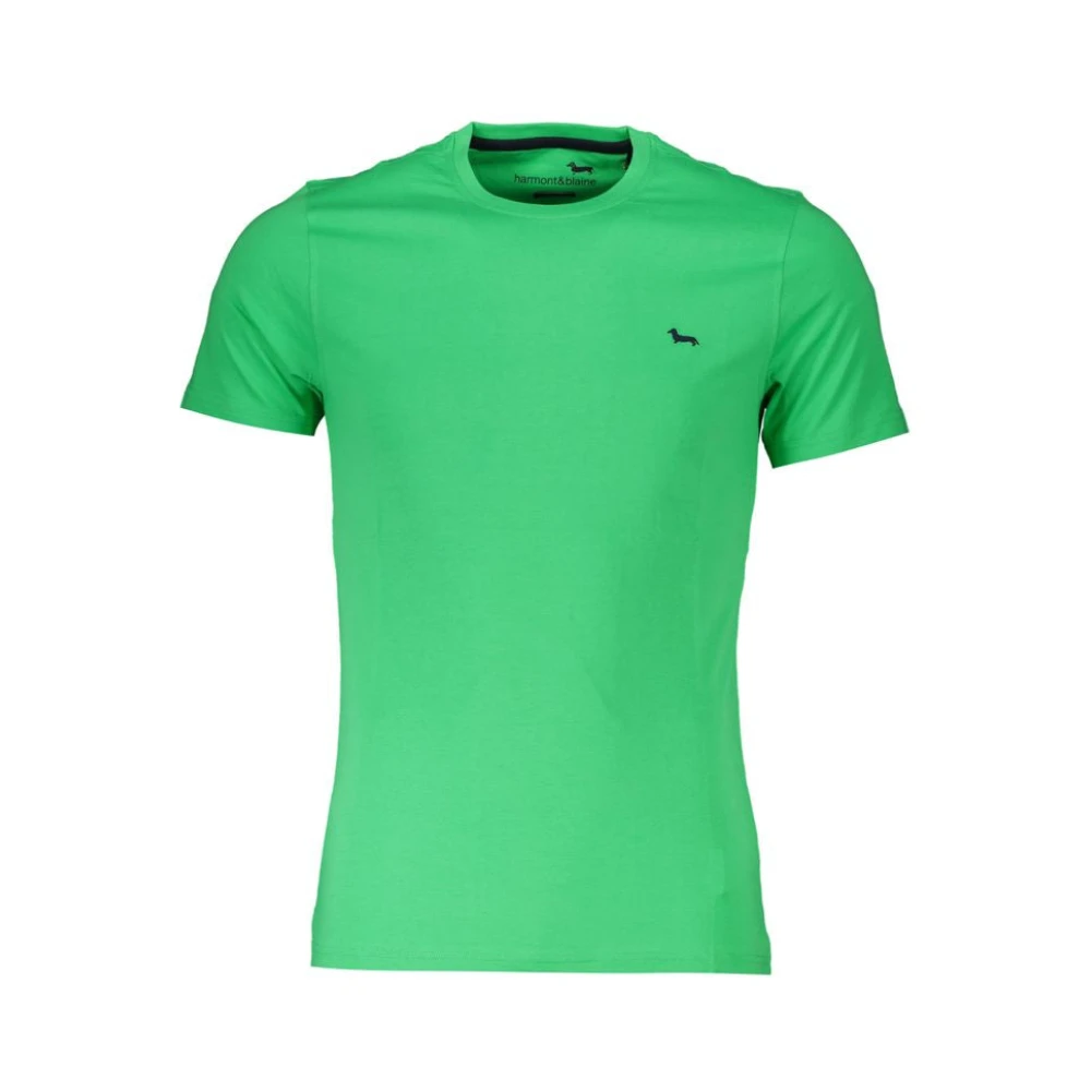 Harmont & Blaine T-shirt gemaakt van groene katoen Green Heren