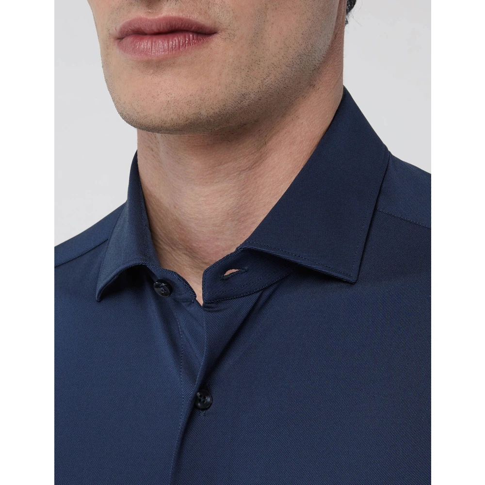 Xacus Blauw Overhemd voor Mannen Blue Heren