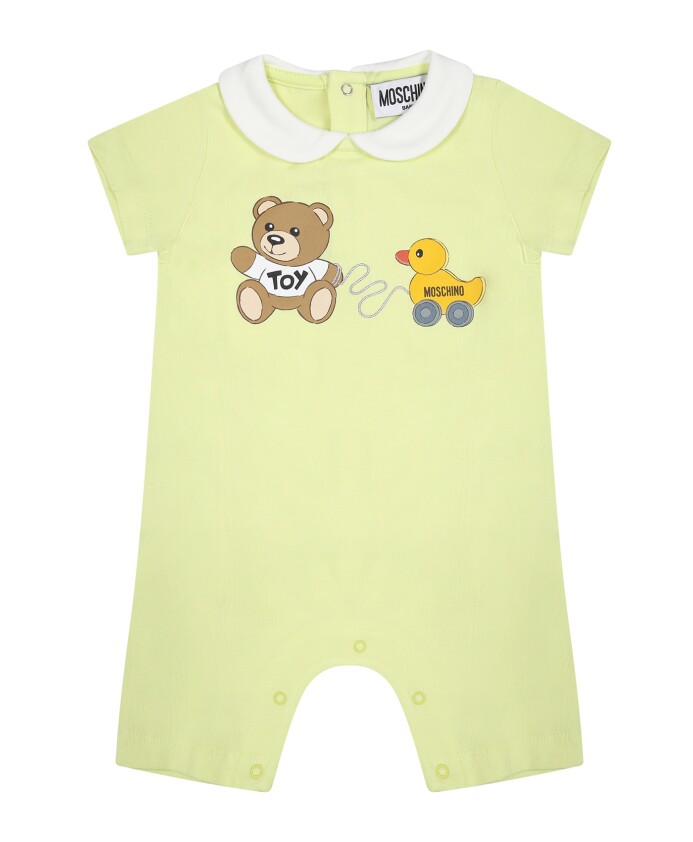 grenouillere-en-coton-vert-avec-ours-en-peluche