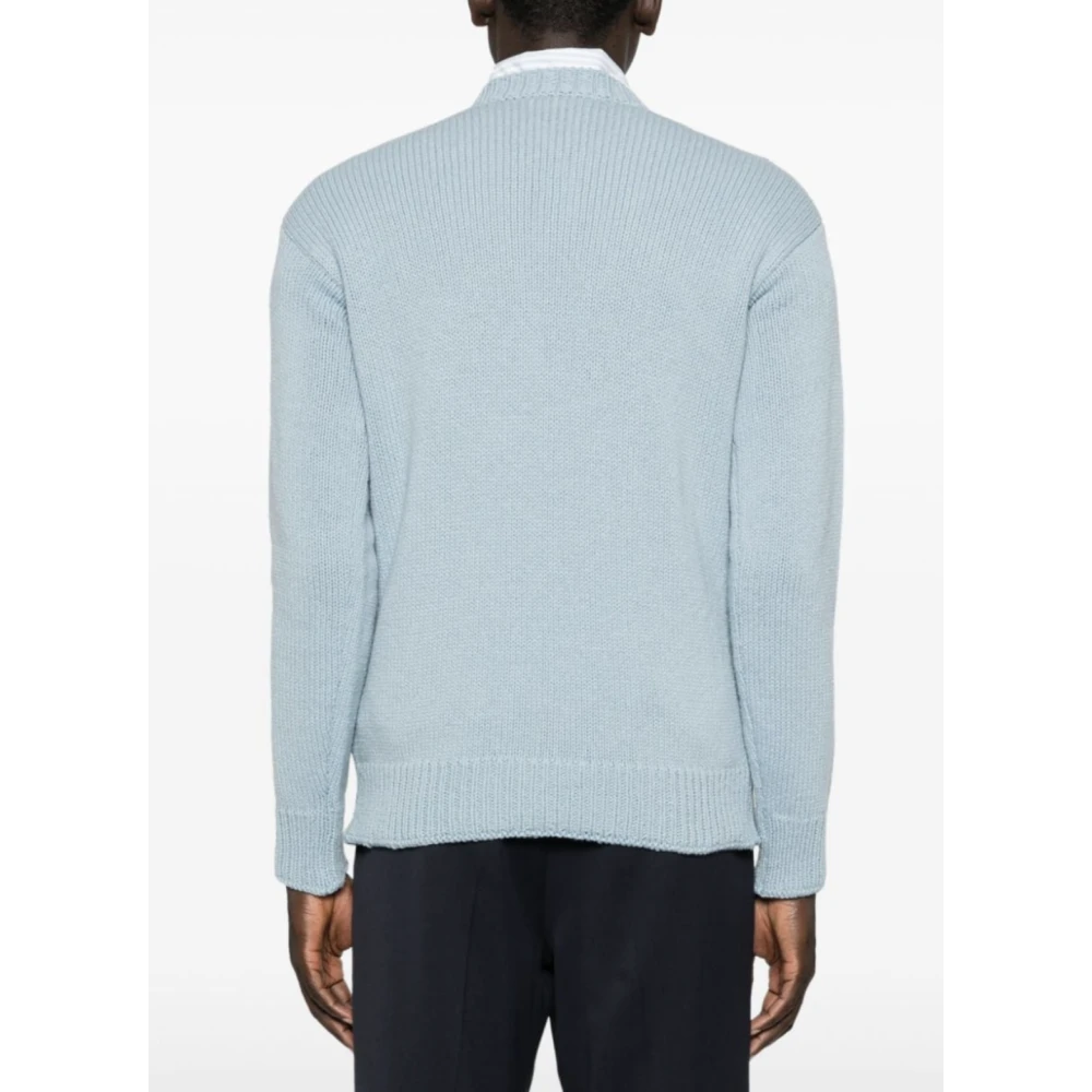 Marni Blauwe Ronde Hals Trui Blue Heren