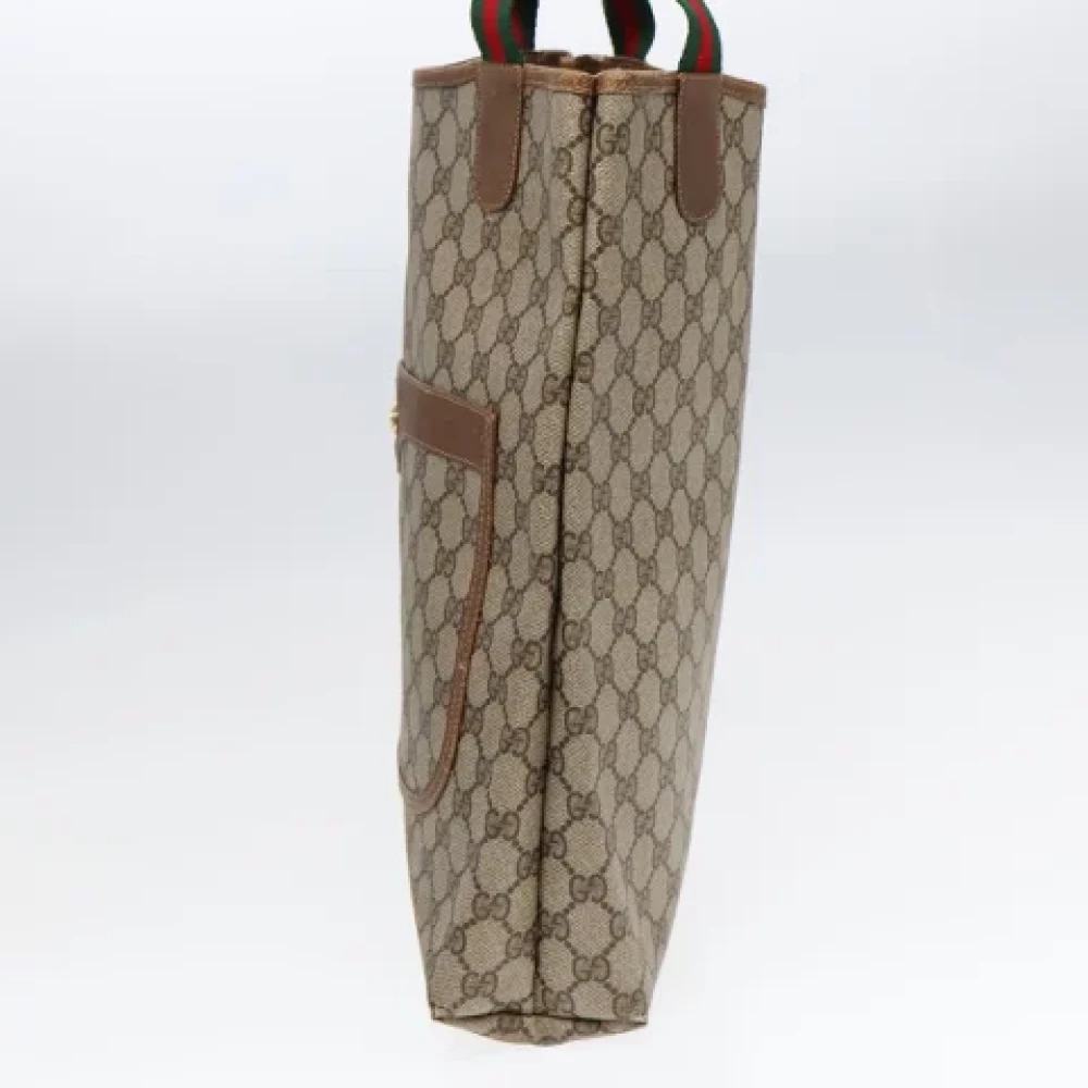Gucci Vintage Pre-owned Leather totes Beige Dames