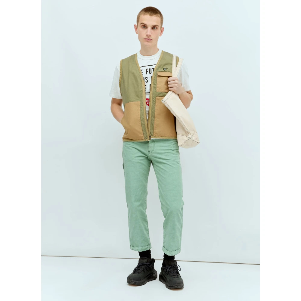 Human Made Canvas Jachtvest met Logo Patch Multicolor Heren